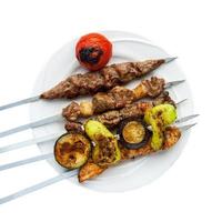barbecue on a white background photo