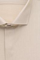 cotton shirt, detailed closeup collar and button, top view photo