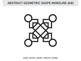 Ornament Geometric Monoline Shape Abstract Line Free Vector