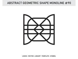 Ornament  Geometric Shape Monoline Abstract Line Free Vector