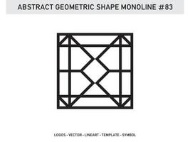 Ornament Geometric Monoline Shape Abstract Line Free Vector