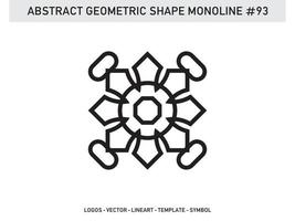 Geometric Lineart Line Shape Monoline Abstract Vector Design Free