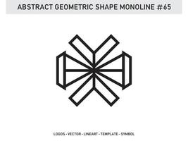 Element Ornament Geometric Shape Monoline Abstract Line Free Vector