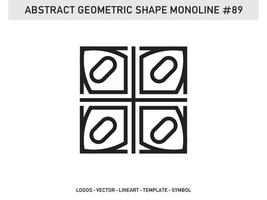 Ornament  Geometric Shape Monoline Abstract Line Free Vector