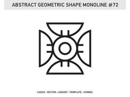 abstracto geométrico monoline lineart línea vector forma gratis