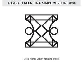 Ornament Geometric Monoline Shape Abstract Line Free Vector