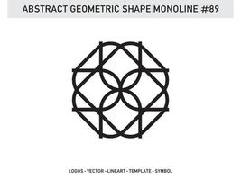 Ornament  Geometric Shape Monoline Abstract Line Free Vector