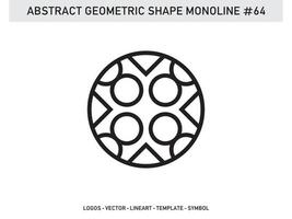 Element Ornament Geometric Shape Monoline Abstract Line Free Vector