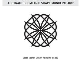 Ornament  Geometric Shape Monoline Abstract Line Free Vector