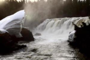 Pisew Falls in Northern Manitoba photo