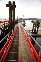 muelle de barcos de pesca en prince rupert foto