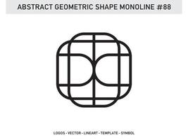 Ornament  Geometric Shape Monoline Abstract Line Free Vector