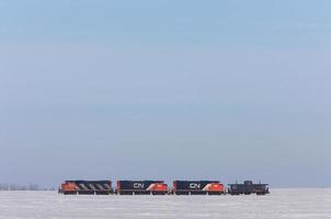 Train in Winter Canada photo