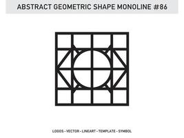 Ornament  Geometric Shape Monoline Abstract Line Free Vector