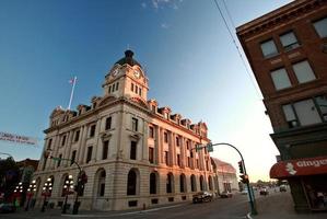 ayuntamiento de mandíbula de alce en saskatchewan foto