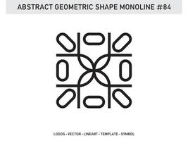 Ornament Geometric Monoline Shape Abstract Line Free Vector