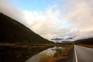 Roadside pond in British Columbia photo