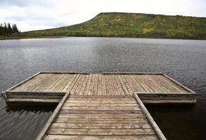 embarcadero en el lago musreau foto