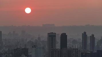 4k-Zeitraffer-Sequenz von Taipei, Taiwan - Taipei, Nahaufnahme, Sonnenuntergang video