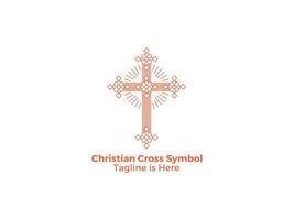 la cruz es un símbolo del cristianismo religión católica la iglesia de jesús diseño de vector libre