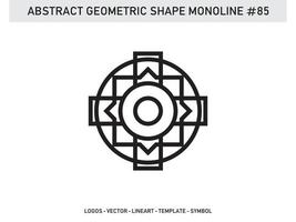 Ornament Geometric Monoline Shape Abstract Line Free Vector