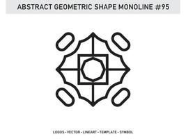 Geometric Lineart Line Shape Monoline Abstract Vector Design Free