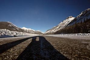 Rocky Mountains in winter photo