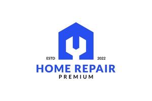 House repair logo. Wreck tool icon. Maintenance service sign. Isolated garage symbol vector