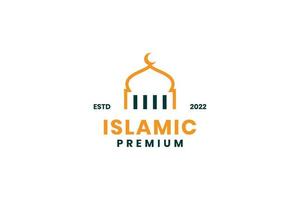 islamic icon logo design vector