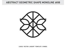 Ornament  Geometric Shape Monoline Abstract Line Free Vector