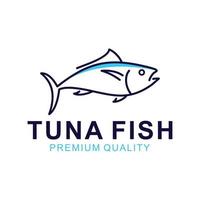 tuna fish vector logo template