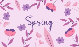 spring background vector. floral spring vector
