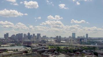 Séquence de timelapse 4k de boston, usa - le centre-ville pendant la journée video