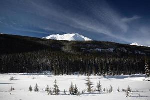 Rocky Mountains in winter photo