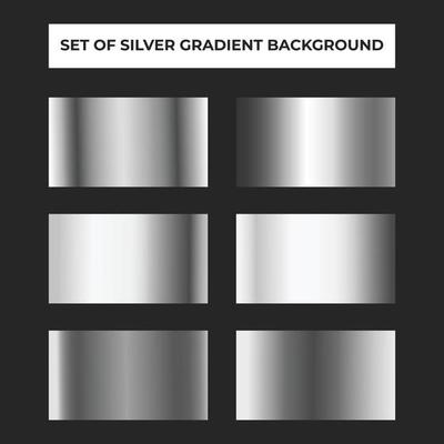 Collection of silver gradient background.