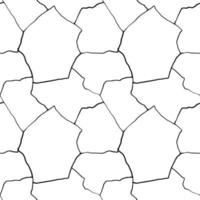 kintsugi art seamless pattern of splinters and different shards fragments with thin lines vector