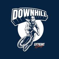 downhill sport illustration vector