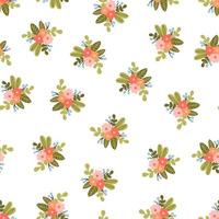 Floral composition spring vector seamless pattern. Texture for fabric, textile, wrapping paper.