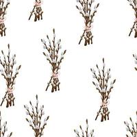 Willow. Three willow branches. Spring illustration depicting willow branches.  Vector illustration isolated on a white background 15034261 Vector Art at  Vecteezy