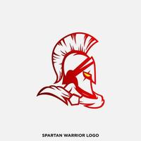 poderosa ilustración del logotipo de la mascota espartana vector