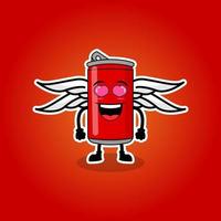 Illustration Vector Graphic Of Cute Fizzy Mascot Soft drinks, Design Suitable For Mascot Drinks