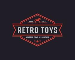 Classic Vintage Retro Label Badge Toys and Souvenir Logo Design Inspiration vector