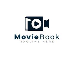 Movie Book Film Logo Design Template Element vector