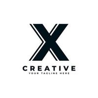 Creative Initial Letter X Logo Design. Usable for Business and Branding Logos. Flat Vector Logo Design Ideas Template Element.