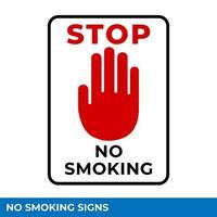 Warning No Smoking Area Signs In Vector, Easy To Use And Print Design Templates vector