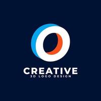 Letter O Logo Alphabet. Usable for Business and Branding Logos. vector