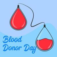 gráfico vectorial ilustrativo del día del donante de sangre. gran diseño para el día mundial de la sangre vector