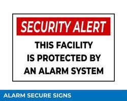 Notice Emergency Exit Only Alarm Will Sound When Door is Opened Sign In Vector, Easy To Use And Print Design Templates vector