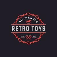 Classic Vintage Retro Label Badge Toys and Souvenir Logo Design Inspiration vector