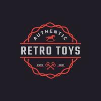 Classic Vintage Retro Label Badge Toys and Souvenir Logo Design Inspiration vector